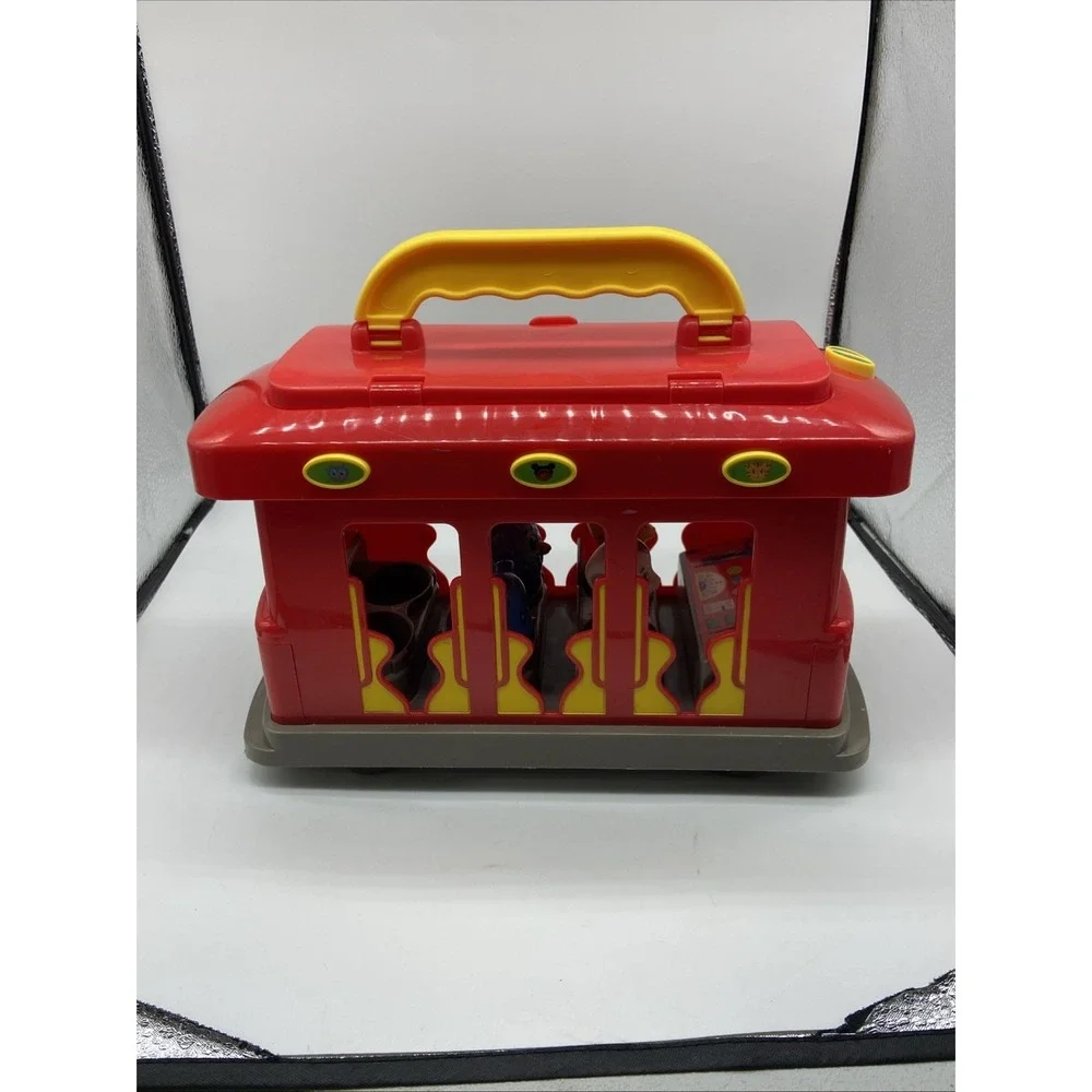Daniel Tiger's Neighborhood Musical Trolley Mister Roger's Bus Toy (4) Figures